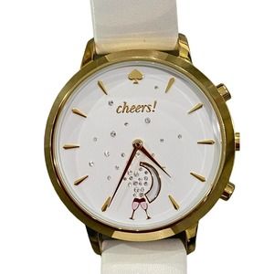 Kate Spade “Cheers” Hybrid Watch Model NDW2K Gold-Tone